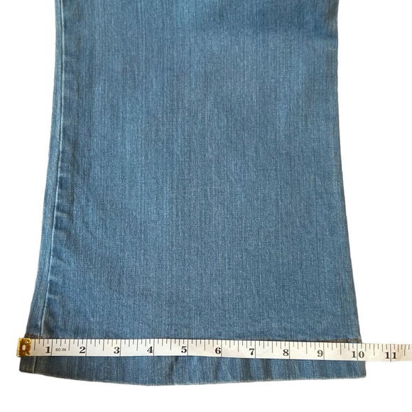 NWT Soft Surroundings Zip Flare Stretch Jeans M New! - Picture 14 of 15